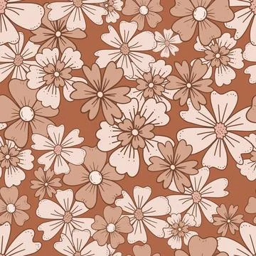 Floral seamless pattern. Vector design for paper, cover, fabric interior decor Stock Illustration