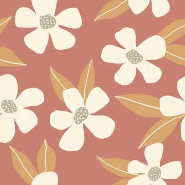 Floral seamless pattern. Vector design for paper, cover, fabric interior decor Stock Illustration