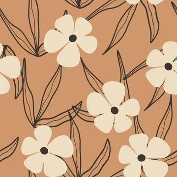 Floral seamless pattern. Vector design for paper, cover, fabric interior decor Stock Illustration