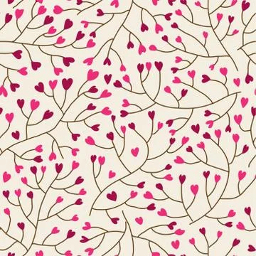Floral seamless pattern in vector. Stock Illustration