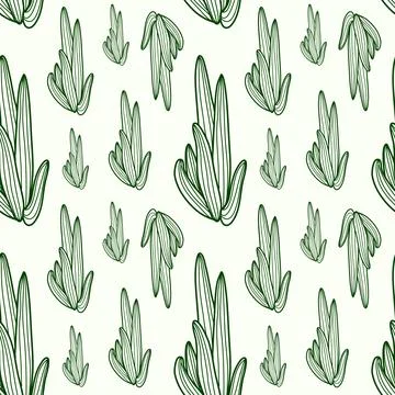 Floral Seamless Pattern Vector Illustrazione stock