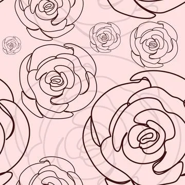Floral Seamless Pattern Vector Stock Illustration
