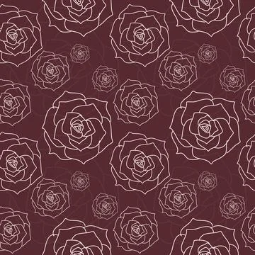Floral Seamless Pattern Vector Stock Illustration