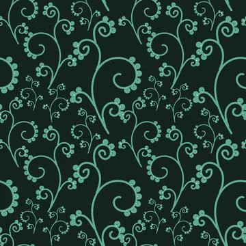 Floral Seamless Pattern Vector Stock Illustration