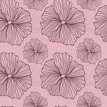Floral Seamless Pattern Vector Stock Illustration