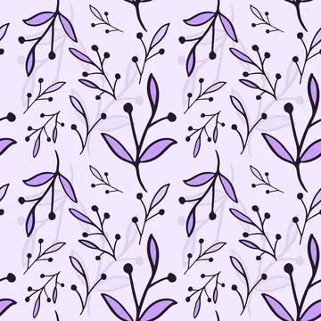 Floral Seamless Pattern Vector Stock Illustration