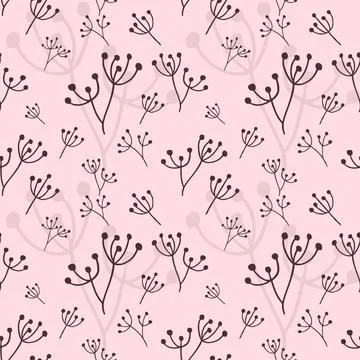 Floral Seamless Pattern Vector Illustrazione stock
