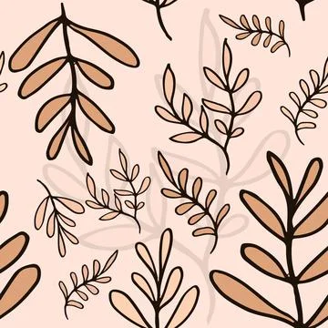 Floral Seamless Pattern Vector Stock Illustration