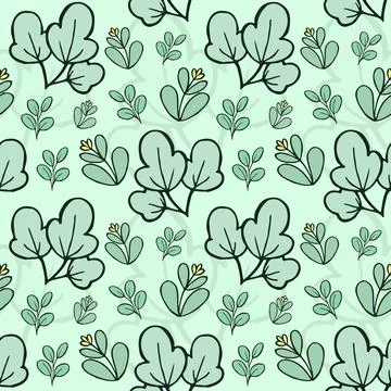 Floral Seamless Pattern Vector Stock Illustration