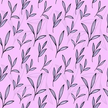 Floral Seamless Pattern Vector Stock Illustration