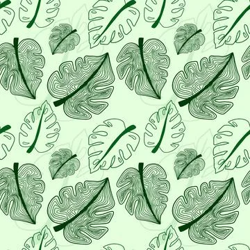 Floral Seamless Pattern Vector Stock Illustration