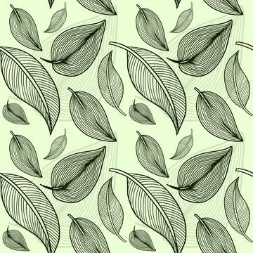 Floral Seamless Pattern Vector Stock Illustration