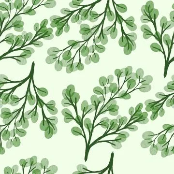 Floral Seamless Pattern Vector Stock Illustration