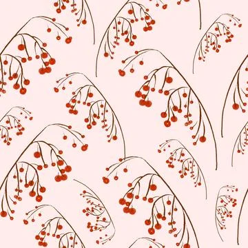 Floral Seamless Pattern Vector Stock Illustration