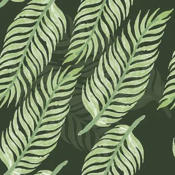 Floral Seamless Pattern Vector Stock Illustration