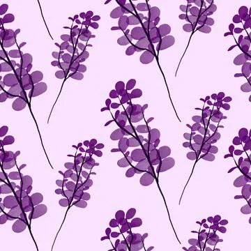 Floral Seamless Pattern Vector Stock Illustration