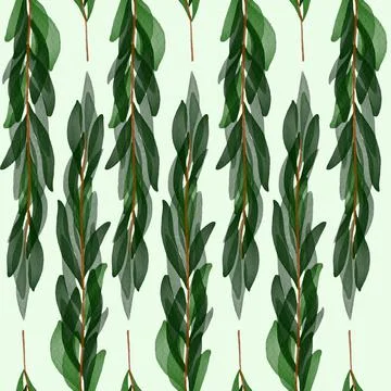 Floral Seamless Pattern Vector Stock Illustration