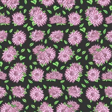 Floral seamless pattern. Vector illustration. Stock Illustration
