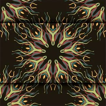 Floral seamless pattern. Vector illustration Stock Illustration