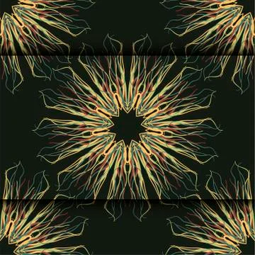 Floral seamless pattern. Vector illustration Stock Illustration