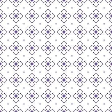 Floral Seamless Pattern Vector on Isolated White Background Stock Illustration