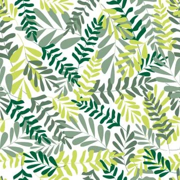 Floral seamless pattern. vector tropical leaves, Fashion, interior, wrapping  Stock Illustration