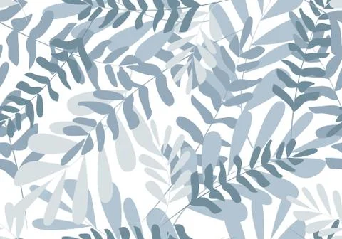 Floral seamless pattern. vector tropical leaves, Fashion, interior, wrapping  Stock Illustration