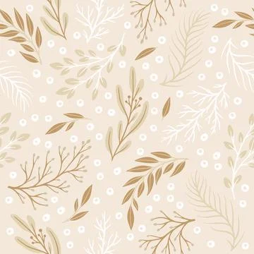 Floral seamless patterns. Vector design for paper, cover, fabric, interior decor Stock Illustration