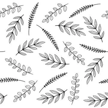 Floral seamless patterns. Vector design for paper, cover, fabric, interior decor Stock Illustration