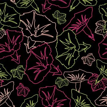Floral seamless patterns. Vector design for paper, cover, fabric, interior dc Stock Illustration