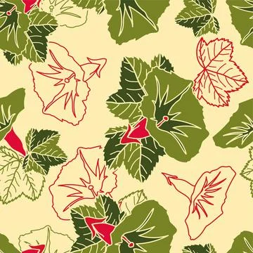 Floral seamless patterns. Vector design for paper, cover, fabric, interior dc Stock Illustration