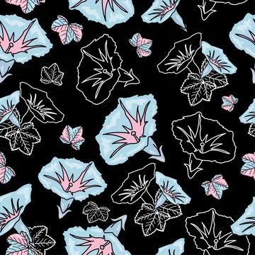 Floral seamless patterns. Vector design for paper, cover, fabric, interior dc Stock Illustration