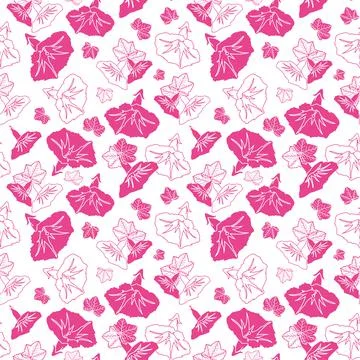 Floral seamless patterns. Vector design for paper, cover, fabric, interior dc Stock Illustration