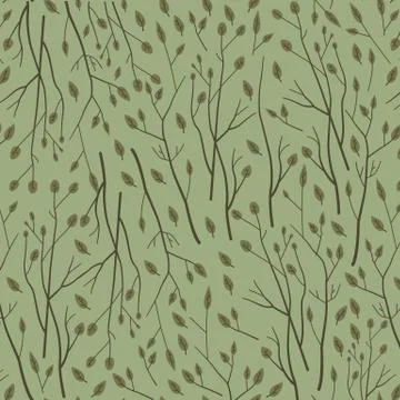 Floral seamless pattern.Seamless pattern can be used for wallpaper, pattern f Stock Illustration