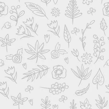 Floral seamless Texture. Bright background, summer theme seamless pattern. Ve Stock Illustration