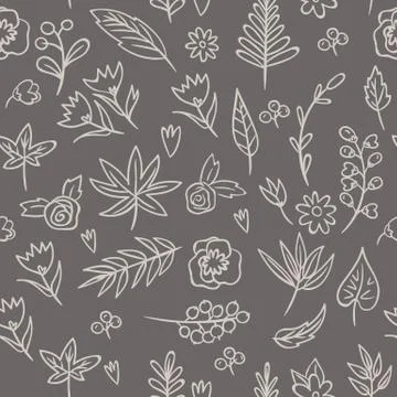 Floral seamless Texture. Bright background, summer theme seamless pattern. Ve 스톡 일러스트