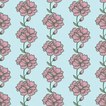 Floral seamless vector pattern design Stock Illustration