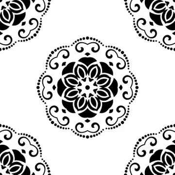 Floral Seamless Vector Pattern Stock Illustration