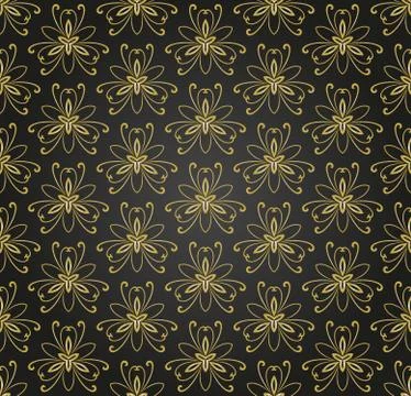 Floral Seamless Vector Pattern Illustrazione stock