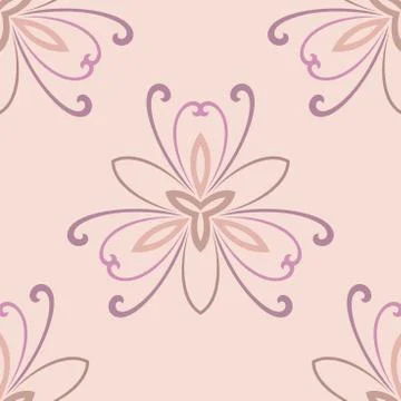 Floral Seamless Vector Pattern Stock Illustration