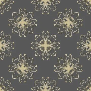 Floral Seamless Vector Pattern Illustrazione stock