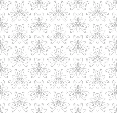 Floral Seamless Vector Pattern Stock Illustration