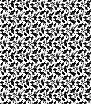 Floral Seamless Vector Pattern Illustrazione stock