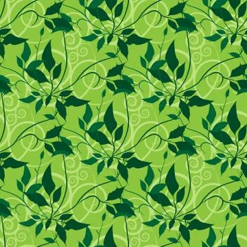 Floral seamless vector pattern Illustrazione stock