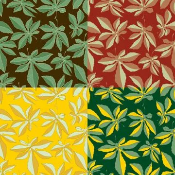 Floral seamless vector pattern Stock Illustration