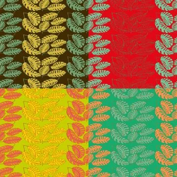 Floral seamless vector pattern Stock Illustration