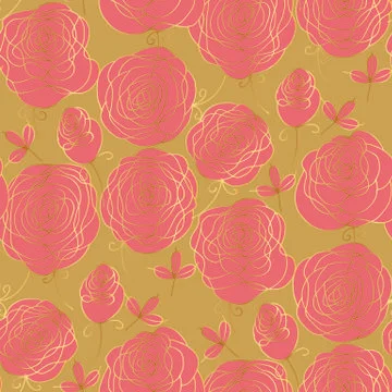 Floral seamless vector pattern イラスト素材