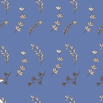 Floral seamless vector pattern Stock Illustration