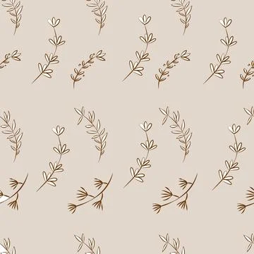 Floral seamless vector pattern Stock Illustration