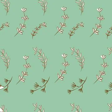 Floral seamless vector pattern Stock Illustration